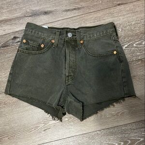 Levi's 501 Olive Green Women's Jean Shorts